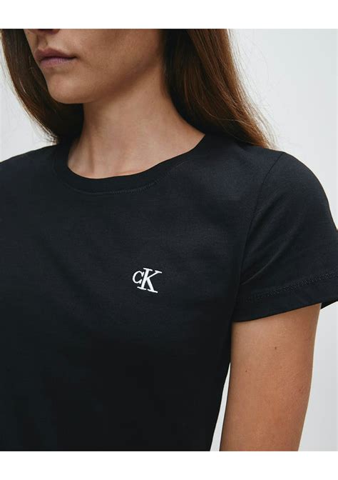 calvin klein black t shirt|calvin klein black shirt women.